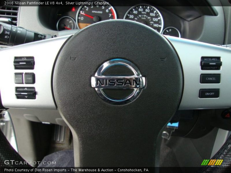 Silver Lightning / Graphite 2008 Nissan Pathfinder LE V8 4x4