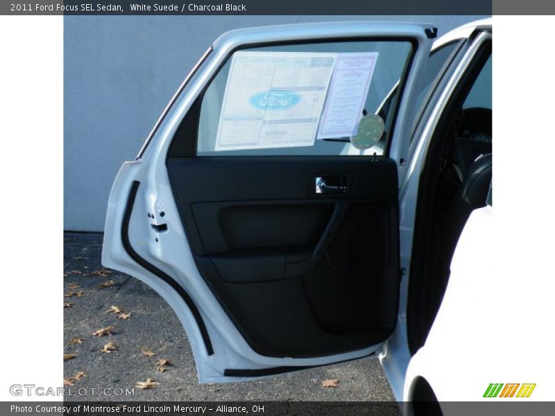 White Suede / Charcoal Black 2011 Ford Focus SEL Sedan