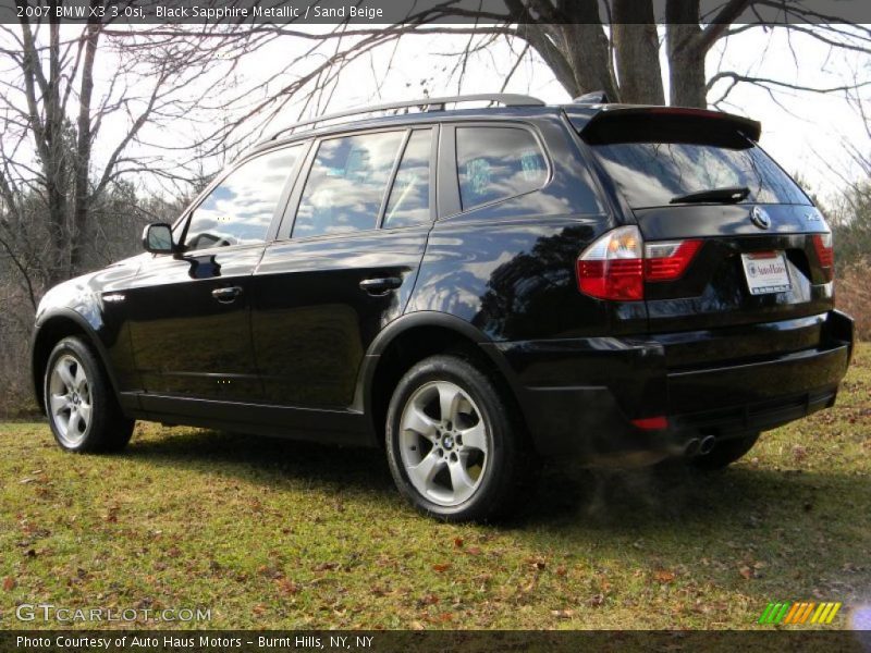  2007 X3 3.0si Black Sapphire Metallic
