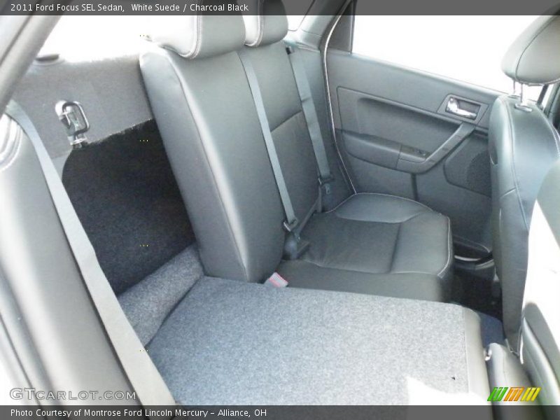 White Suede / Charcoal Black 2011 Ford Focus SEL Sedan