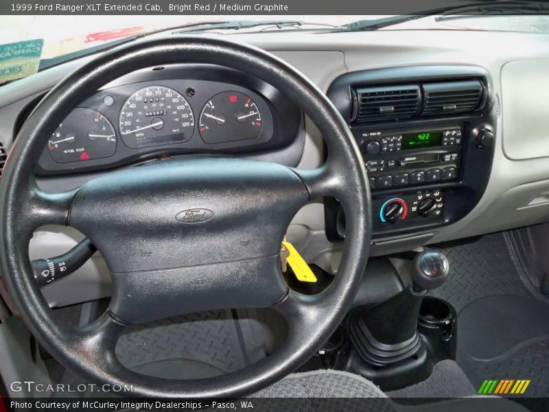 Bright Red / Medium Graphite 1999 Ford Ranger XLT Extended Cab