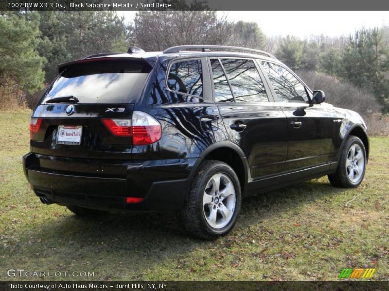  2007 X3 3.0si Black Sapphire Metallic