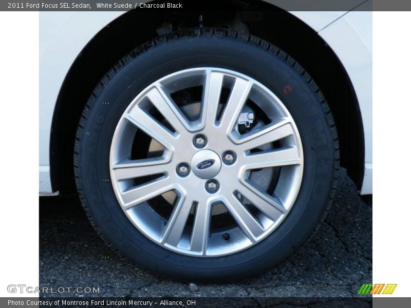 White Suede / Charcoal Black 2011 Ford Focus SEL Sedan