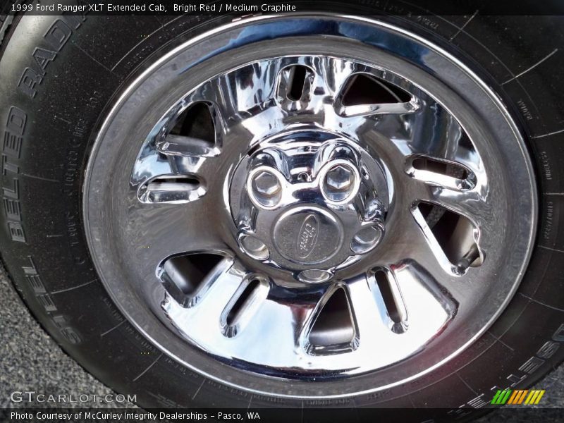 Bright Red / Medium Graphite 1999 Ford Ranger XLT Extended Cab