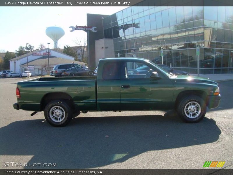 Emerald Green Pearl / Mist Gray 1999 Dodge Dakota SLT Extended Cab
