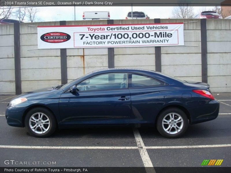 Oceanus Pearl / Dark Stone Gray 2004 Toyota Solara SE Coupe