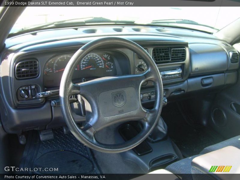 Mist Gray Interior - 1999 Dakota SLT Extended Cab 