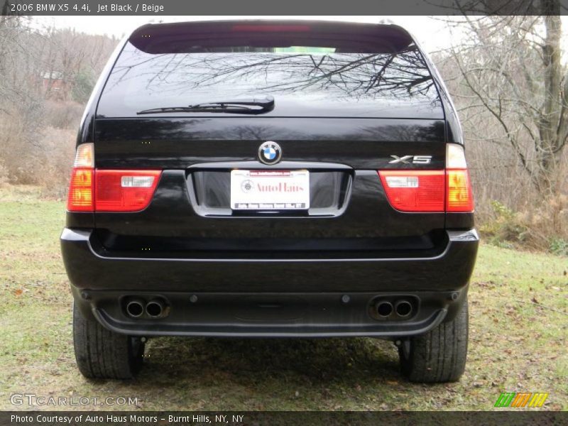 Jet Black / Beige 2006 BMW X5 4.4i