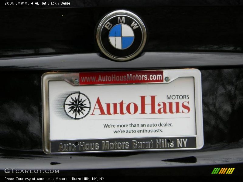 Jet Black / Beige 2006 BMW X5 4.4i