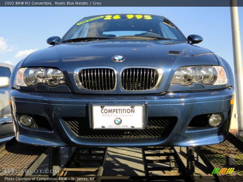 Mystic Blue Metallic / Grey 2003 BMW M3 Convertible