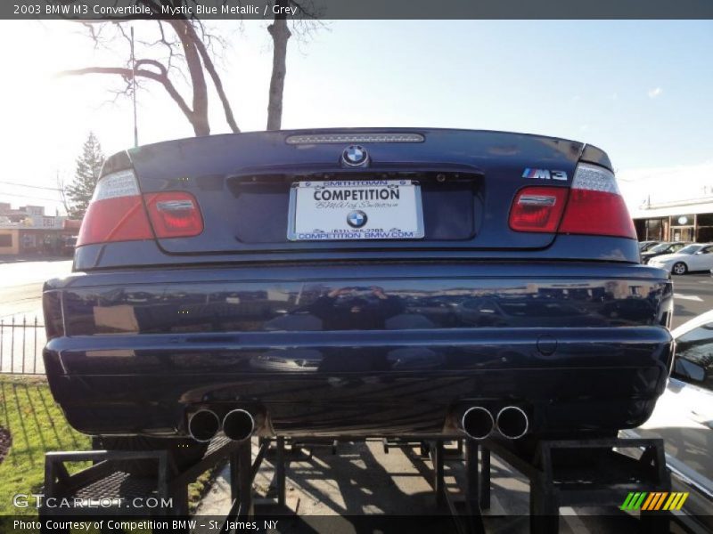 Mystic Blue Metallic / Grey 2003 BMW M3 Convertible