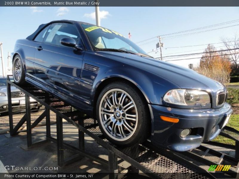 Mystic Blue Metallic / Grey 2003 BMW M3 Convertible