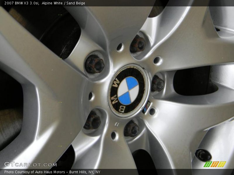 Alpine White / Sand Beige 2007 BMW X3 3.0si