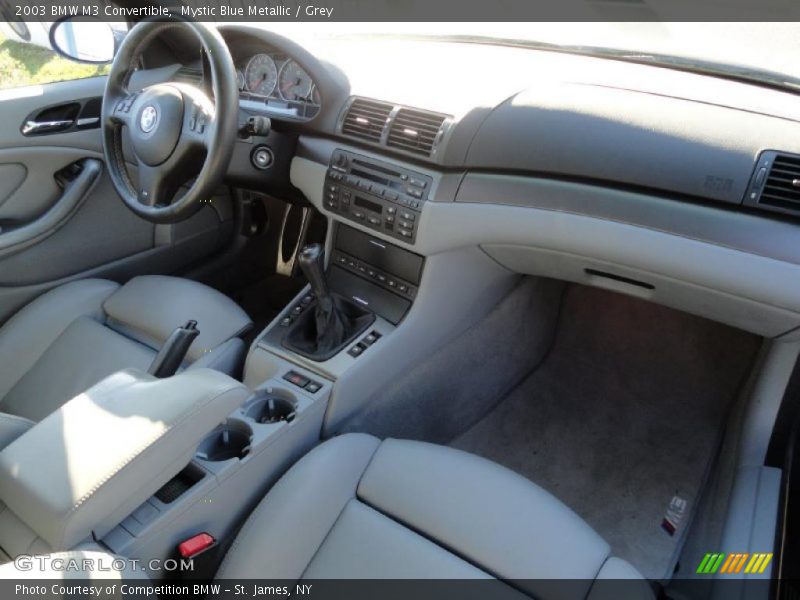 Mystic Blue Metallic / Grey 2003 BMW M3 Convertible