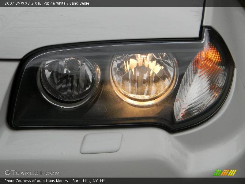 Alpine White / Sand Beige 2007 BMW X3 3.0si