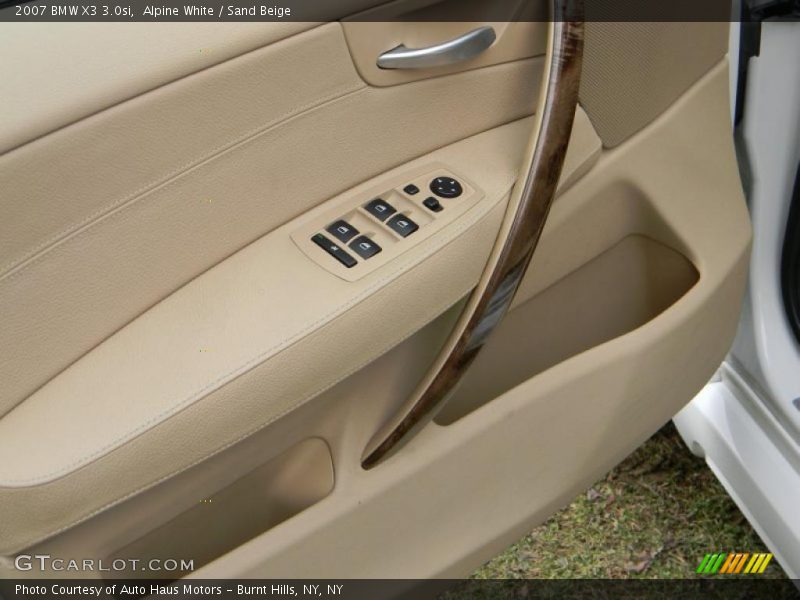 Alpine White / Sand Beige 2007 BMW X3 3.0si