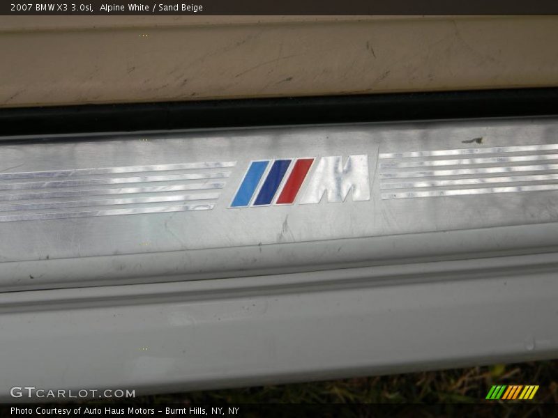 Alpine White / Sand Beige 2007 BMW X3 3.0si