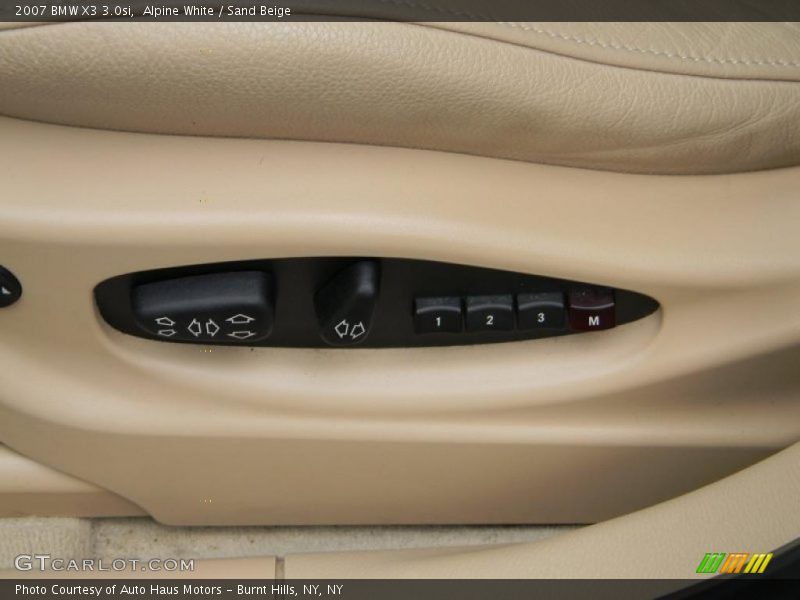 Alpine White / Sand Beige 2007 BMW X3 3.0si