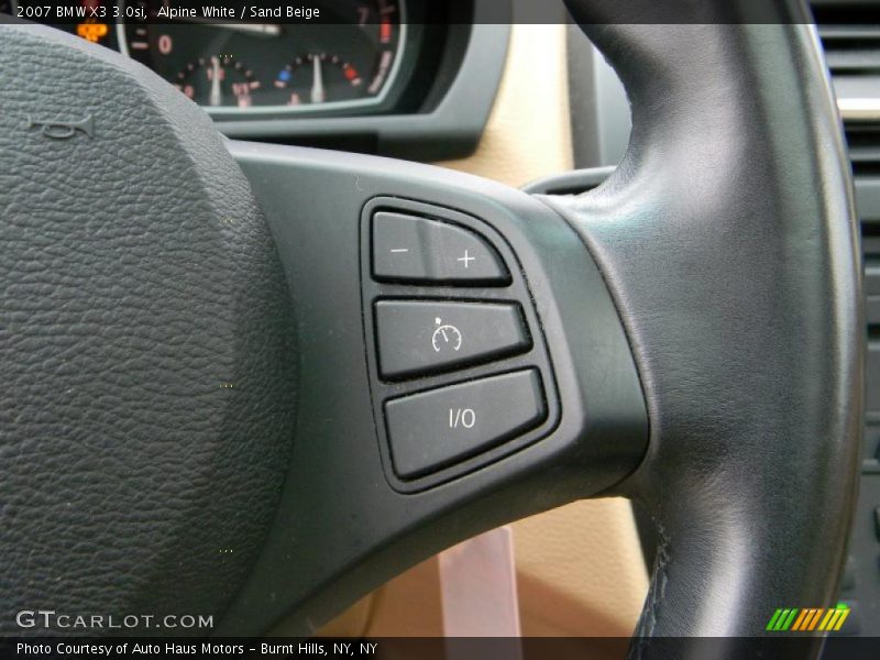 Alpine White / Sand Beige 2007 BMW X3 3.0si