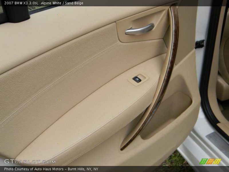Alpine White / Sand Beige 2007 BMW X3 3.0si