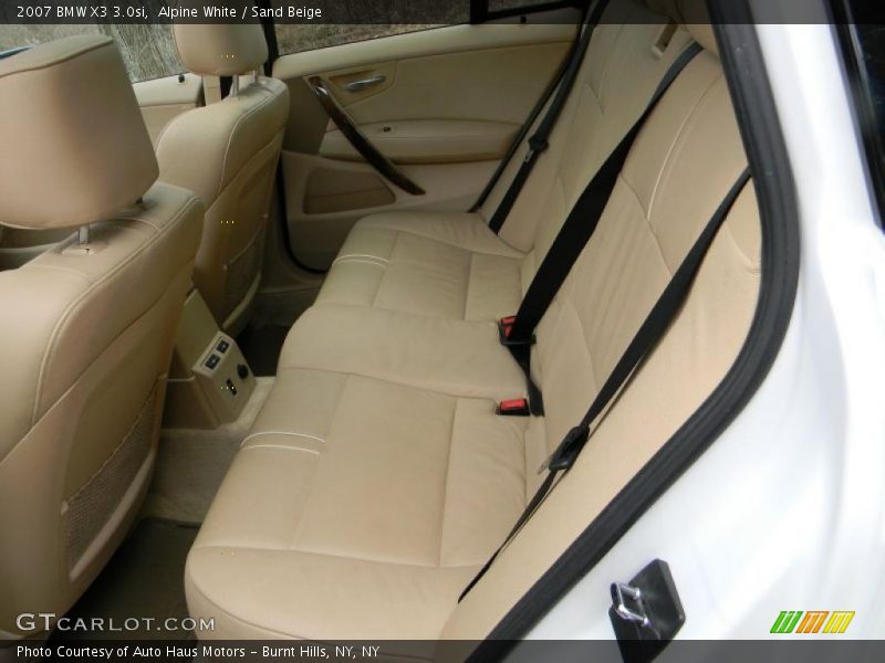 Alpine White / Sand Beige 2007 BMW X3 3.0si