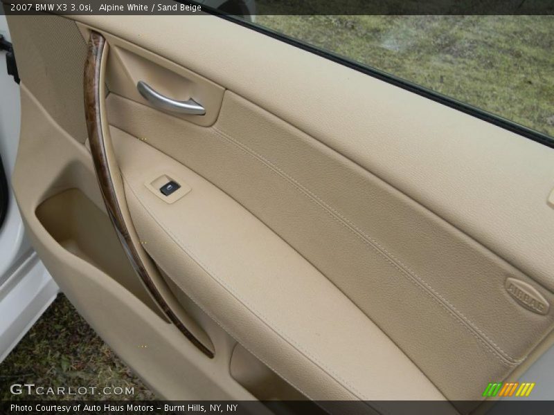 Alpine White / Sand Beige 2007 BMW X3 3.0si