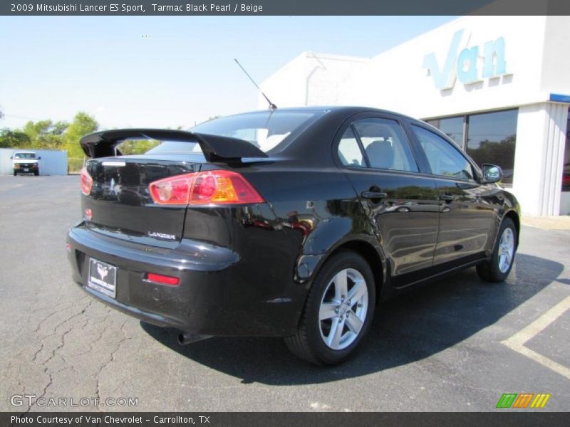 Tarmac Black Pearl / Beige 2009 Mitsubishi Lancer ES Sport