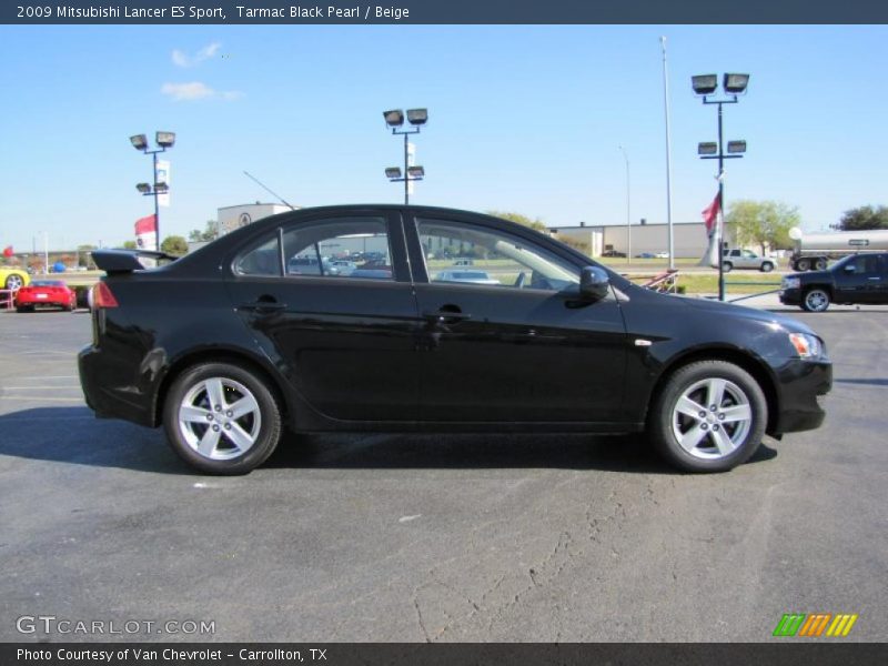 Tarmac Black Pearl / Beige 2009 Mitsubishi Lancer ES Sport