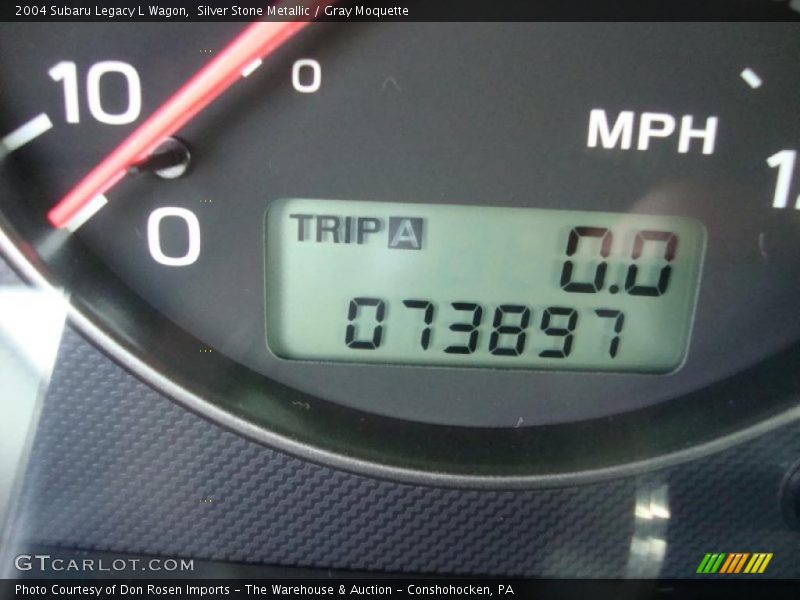 Silver Stone Metallic / Gray Moquette 2004 Subaru Legacy L Wagon