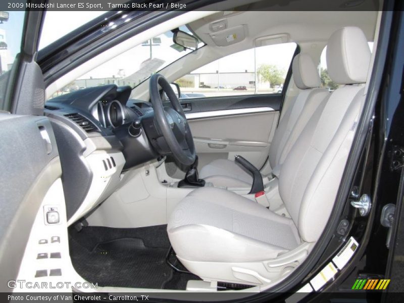 Tarmac Black Pearl / Beige 2009 Mitsubishi Lancer ES Sport
