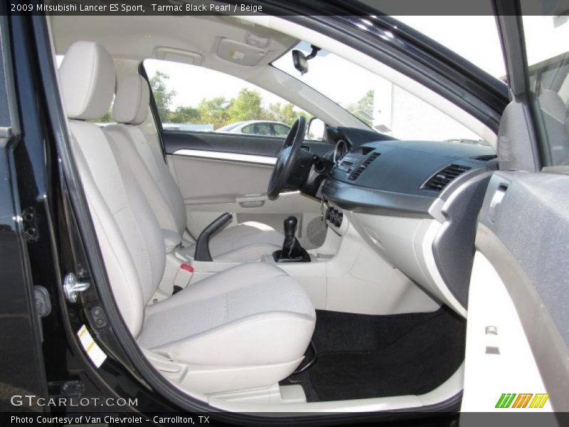 Tarmac Black Pearl / Beige 2009 Mitsubishi Lancer ES Sport