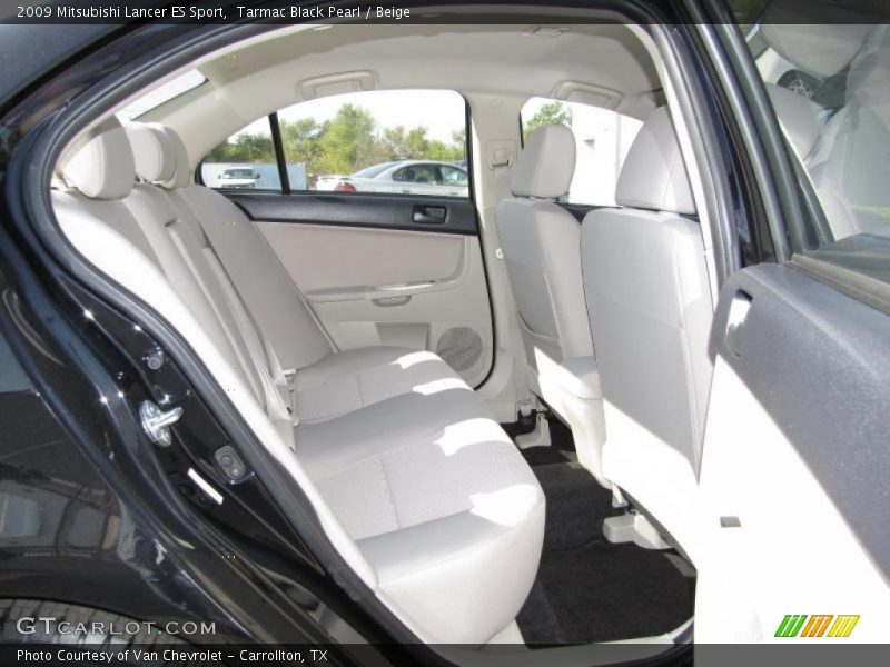 Tarmac Black Pearl / Beige 2009 Mitsubishi Lancer ES Sport