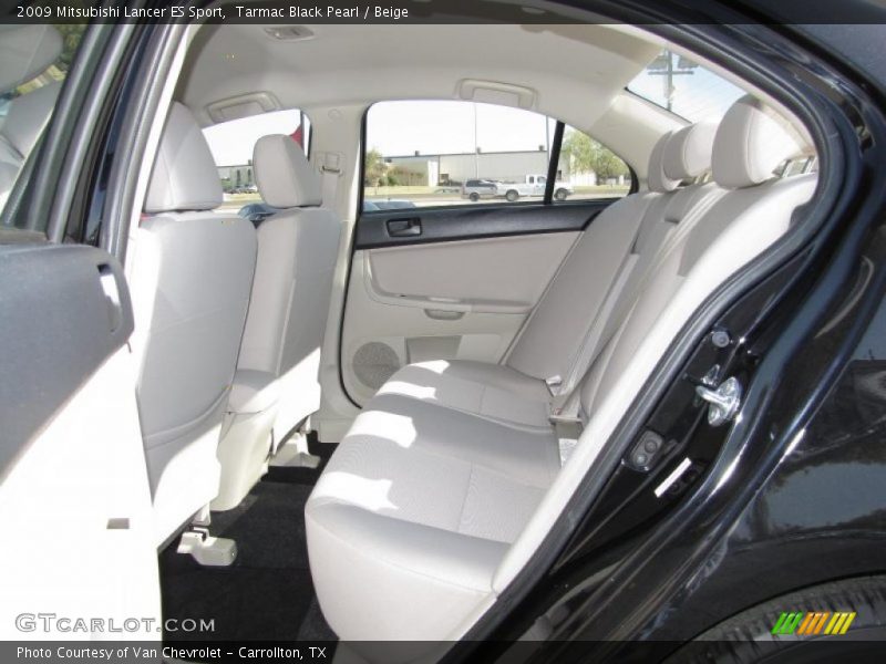 Tarmac Black Pearl / Beige 2009 Mitsubishi Lancer ES Sport