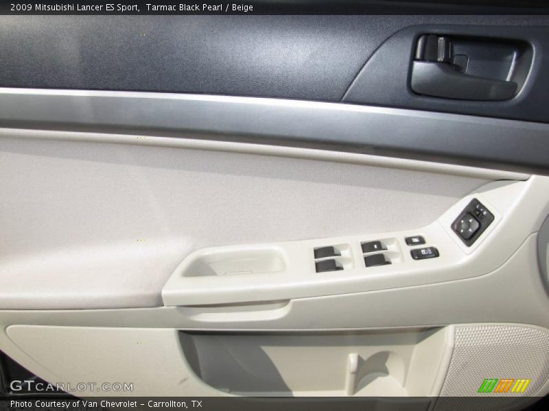 Tarmac Black Pearl / Beige 2009 Mitsubishi Lancer ES Sport