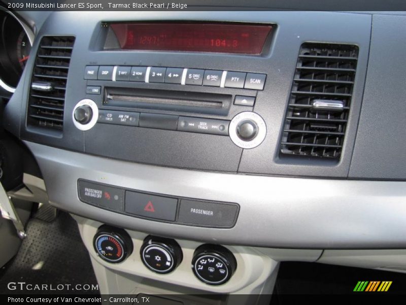 Tarmac Black Pearl / Beige 2009 Mitsubishi Lancer ES Sport