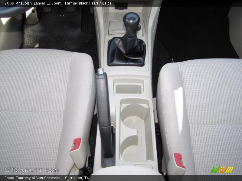 Tarmac Black Pearl / Beige 2009 Mitsubishi Lancer ES Sport