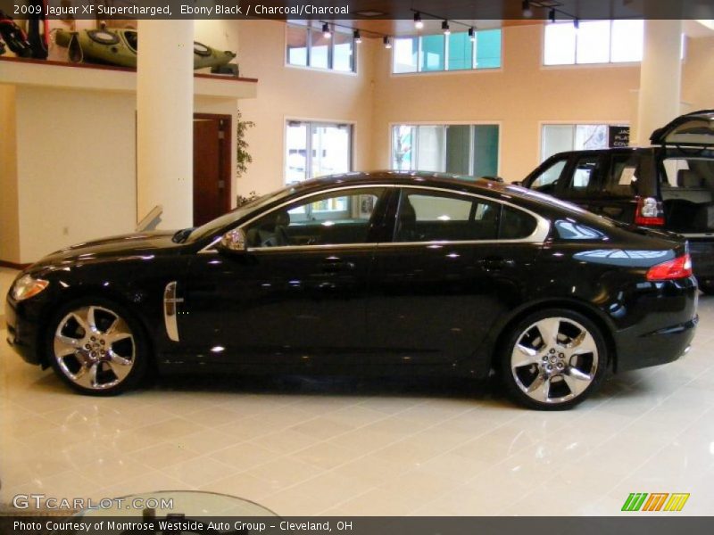 Ebony Black / Charcoal/Charcoal 2009 Jaguar XF Supercharged