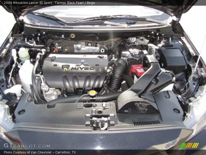 Tarmac Black Pearl / Beige 2009 Mitsubishi Lancer ES Sport