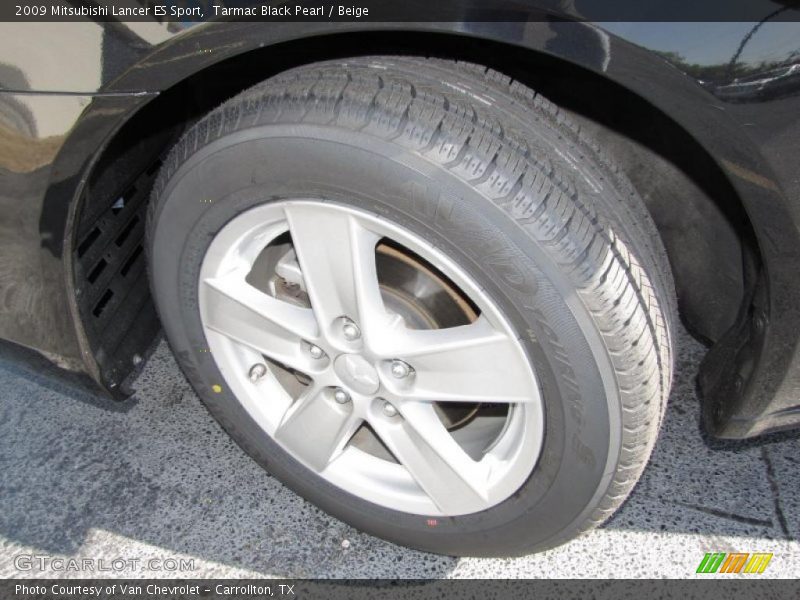 Tarmac Black Pearl / Beige 2009 Mitsubishi Lancer ES Sport