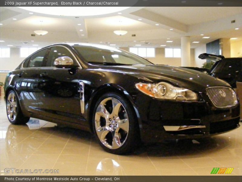 Ebony Black / Charcoal/Charcoal 2009 Jaguar XF Supercharged