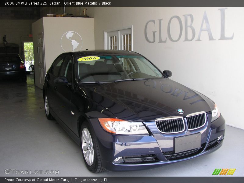 Orient Blue Metallic / Black 2006 BMW 3 Series 325i Sedan