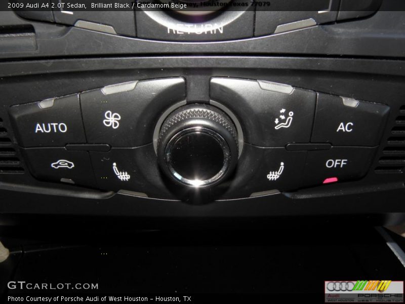 Brilliant Black / Cardamom Beige 2009 Audi A4 2.0T Sedan