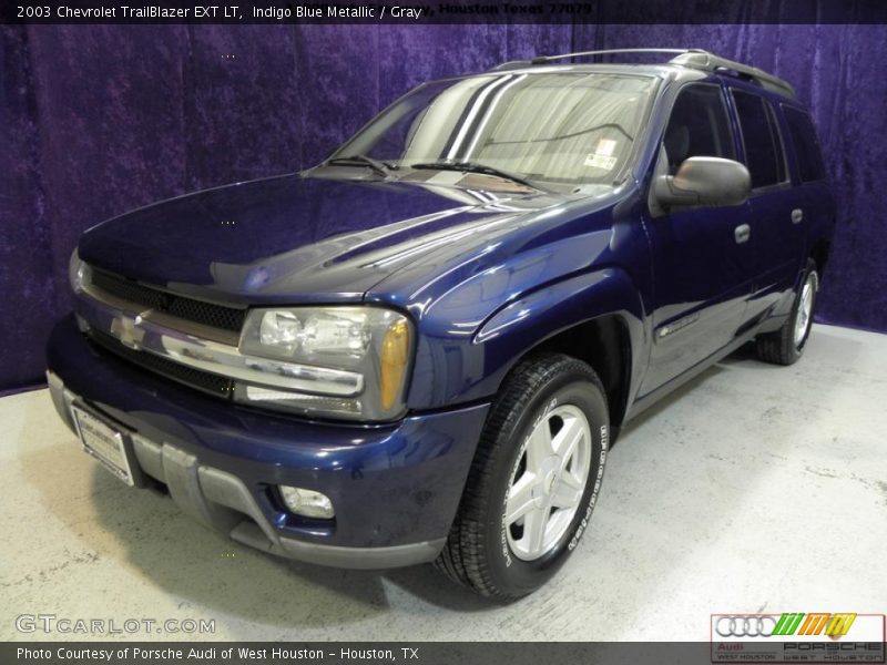 Indigo Blue Metallic / Gray 2003 Chevrolet TrailBlazer EXT LT