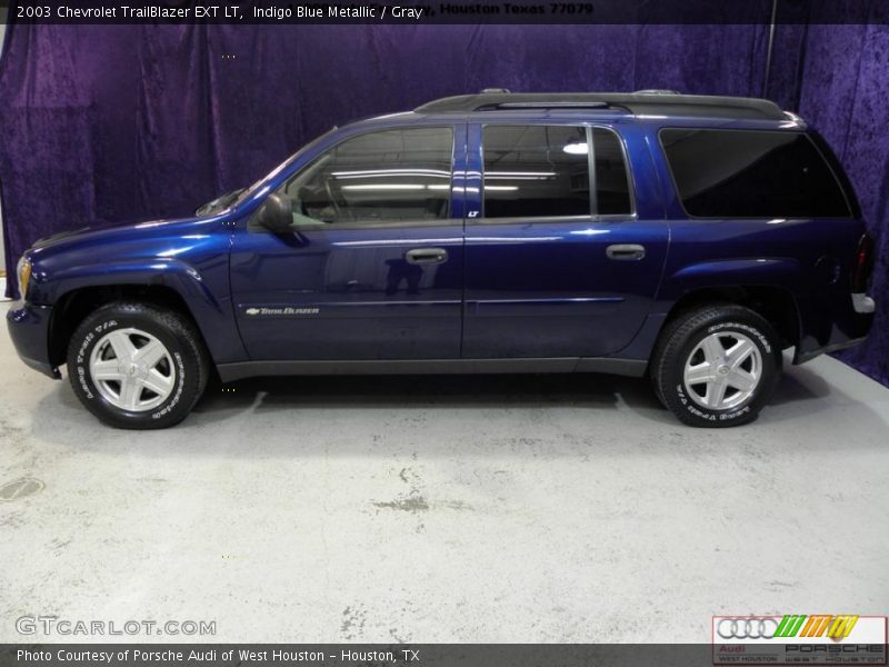 Indigo Blue Metallic / Gray 2003 Chevrolet TrailBlazer EXT LT