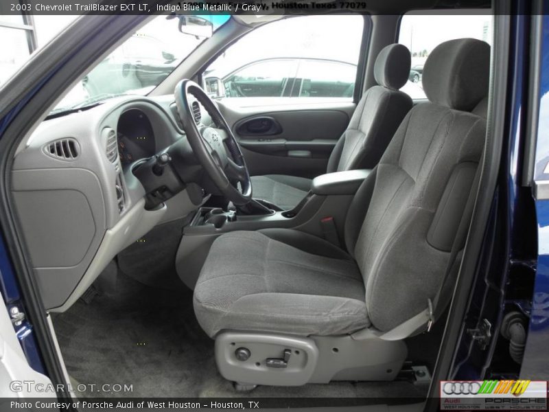 Indigo Blue Metallic / Gray 2003 Chevrolet TrailBlazer EXT LT