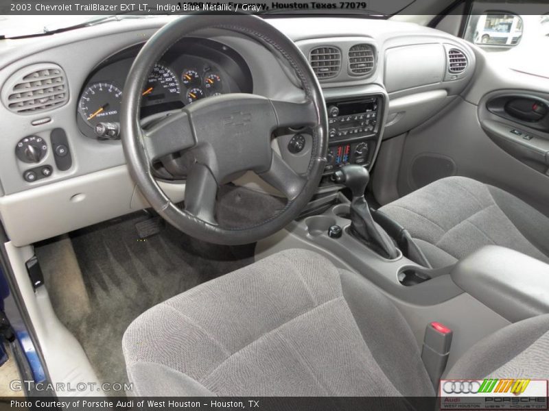 Indigo Blue Metallic / Gray 2003 Chevrolet TrailBlazer EXT LT
