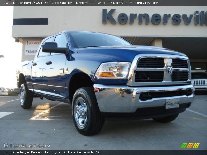 Deep Water Blue Pearl / Dark Slate/Medium Graystone 2011 Dodge Ram 2500 HD ST Crew Cab 4x4
