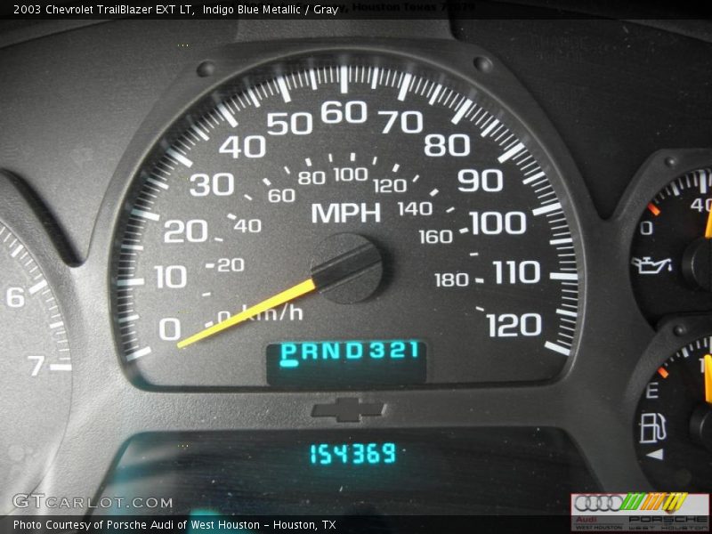Indigo Blue Metallic / Gray 2003 Chevrolet TrailBlazer EXT LT