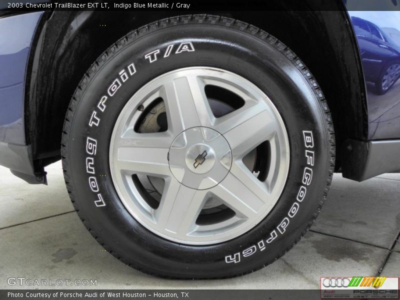 Indigo Blue Metallic / Gray 2003 Chevrolet TrailBlazer EXT LT