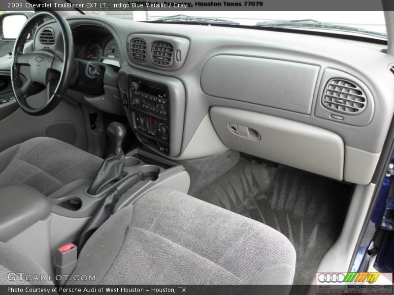 Indigo Blue Metallic / Gray 2003 Chevrolet TrailBlazer EXT LT